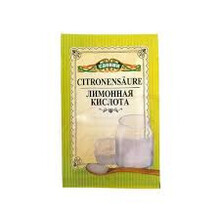 Ácido cítrico, 20 g.