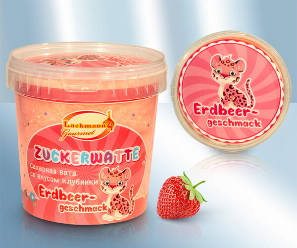 Algodon dulce Fresa 50g LK