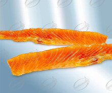 Barrigas de salmón ahumado en frío