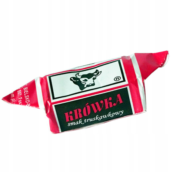 Caramelos con sabor a fresa "Korovka"