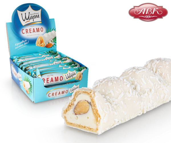 Caramelos de oblea rellenos de crema y almendras, 29 gramos por pieza (16 uds)