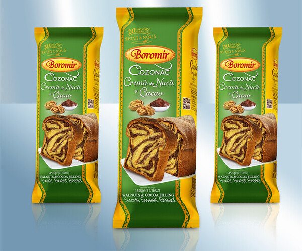 Cozonac cacao/nueces 450g