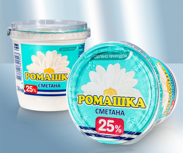 Crema agria "Romashka "25% 320g.