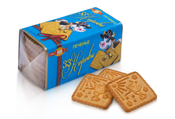 Galletas "33 Vacas" con crema agria 180 gr