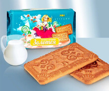 Galletas de azúcar "Zolotoya" sabor leche 360gr
