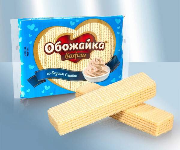 Gofres de nata Obozhaika 225g
