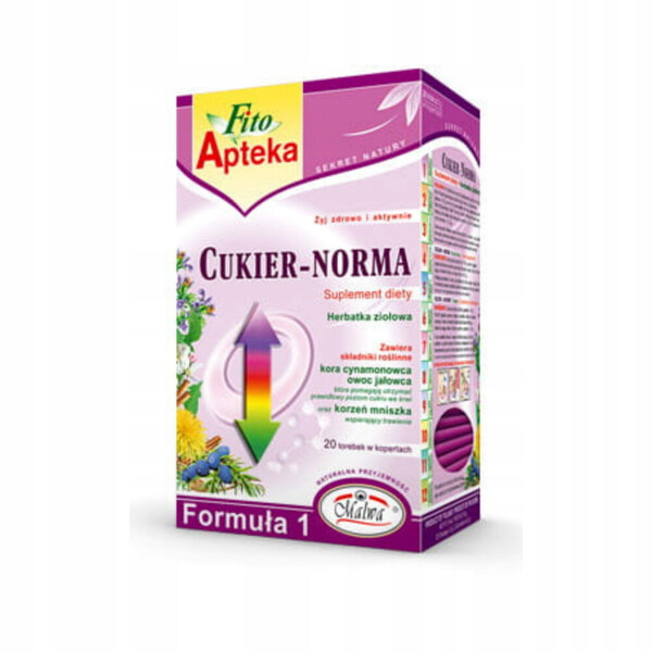 HERBATA FITO APTEKA CUKIER NORMA 20*2G MALWA