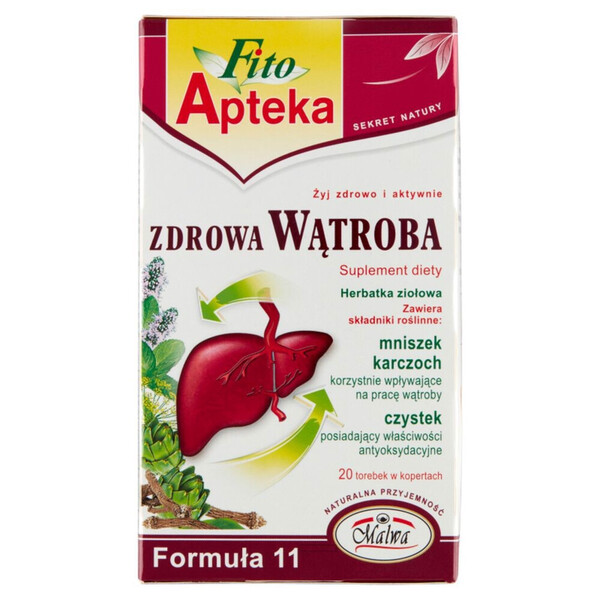 HERBATA FITO APTEKA ZDROWA WATROBA 20*2G MALWA