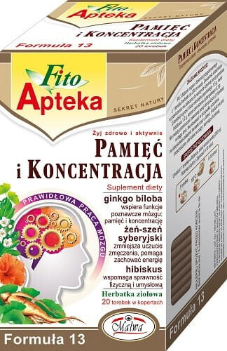 HERBATA PAMIEC I KONCENTRACJA 20*2G MALWA