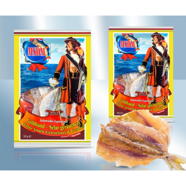 Jurel rayado amarillo ahumado, 36 g