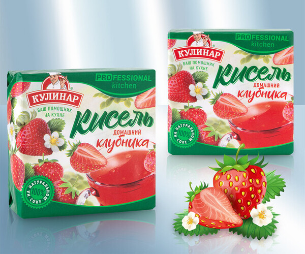 Kissel con sabor a fresa 220 gr