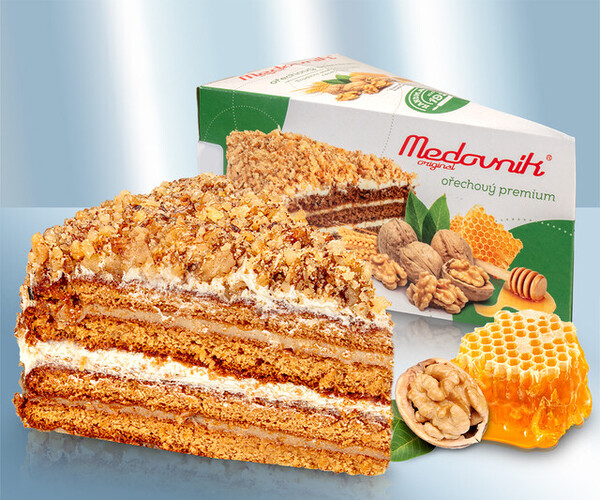 Medovik con nueces 145g