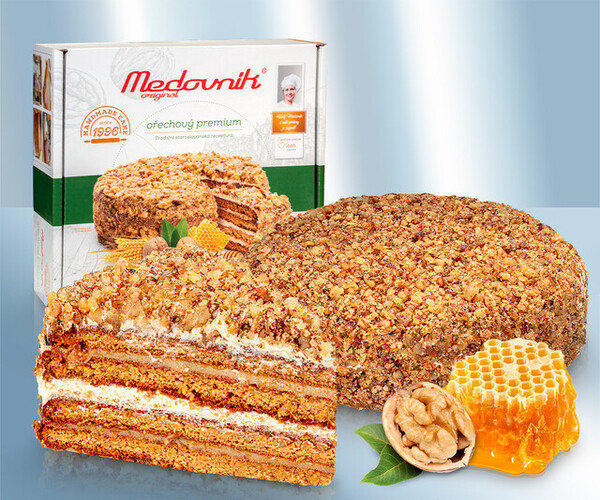 Medovik con nueces 800g