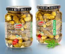 Pepinillos P-1 con eneldo, 720 ml