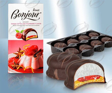Postre Bonjour con sabor a frambuesa 232 gr