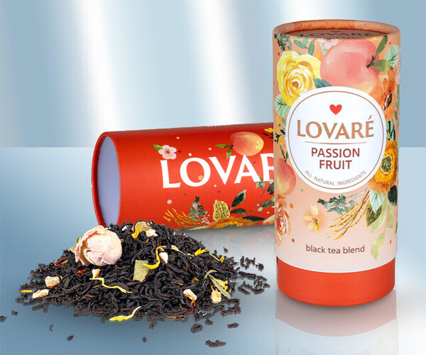 Té negro con frutas, pétalos y aroma de melocotón-maracuyá 80g