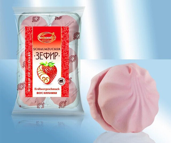 Zefir  de fresa 310gr